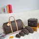 Brown Casual Daily Letters Zipper Bags