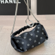 Black Casual Daily Letters Chains Bags