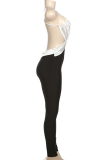 Apricot Sexy Solid Color Backless Spaghetti Strap Skinny Jumpsuits