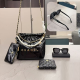 Black Casual Daily Letters Chains Bags
