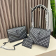 Black Casual Daily Letters Chains Bags