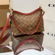 Brown Casual Daily Letters Patchwork Bags