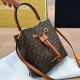 Brown Casual Daily Letters Patchwork Bags