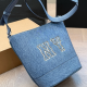 Blue Casual Daily Letters Patchwork Bags