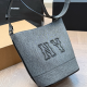 Dark Gray Casual Daily Letters Patchwork Bags