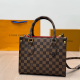 Brown Red Casual Daily Colorblock Patchwork Bags