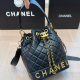 Black Casual Daily Letters Chains Bags