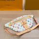 White Casual Daily Letters Zipper Bags
