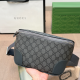 Grey Casual Daily Letters Zipper Bags