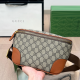 Brown Casual Daily Letters Zipper Bags