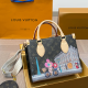 Pink Brown Casual Daily Print Patchwork Bags