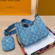 The cowboy blue Casual Daily Letters Chains Bags