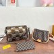 Brown Casual Daily Letters Zipper Bags