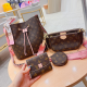Brown Casual Daily Letters Zipper Bags
