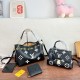 Black Casual Daily Letters Patchwork Bags