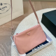 Pink Casual Daily Letters Zipper Bags