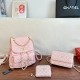 Pink Casual Daily Letters Patchwork Bags