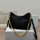 Black Casual Daily Letters Chains Bags