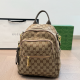 Khaki Casual Daily Letters Zipper Bags