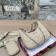 Apricot Casual Daily Letters Zipper Bags