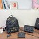Black Casual Daily Letters Zipper Bags