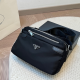 Black Casual Daily Letters Zipper Bags