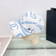 White Blue Casual Letters Patchwork Hat