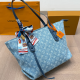 Baby Blue Casual Daily Letters Patchwork Bags