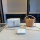White Brown Casual Letters Chains Bags