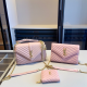 Pink Casual Letters Chains Bags