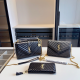Black Casual Letters Chains Bags