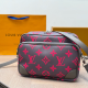 Rose Red Casual Letters Zipper Bags