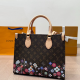 Colour Casual Letters Patchwork Bags