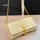 Light Yellow Casual Letters Fringed Trim Bags