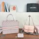 Pink Casual Letters Patchwork Bags