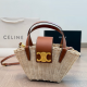 Brown Casual Letters Weave Bags