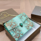 Green Casual Print Chains Bags