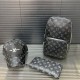Black Casual Letters Zipper Bags