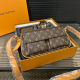 Brown Casual Letters Patchwork Bags