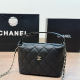 Black Casual Letters Zipper Bags
