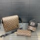 Brown Casual Letters Patchwork Bags