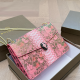 Pink Casual Print Chains Bags