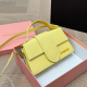 Yellow Casual Letters Patchwork Bags