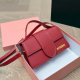 Red Casual Letters Patchwork Bags