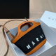 Black Brown Casual Letters Patchwork Bags