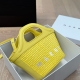 Yellow Casual Letters Patchwork Bags