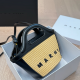 Black Casual Letters Patchwork Bags