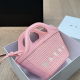 Pink Casual Letters Patchwork Bags