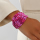 Rose Red Casual Beaded Bracelets