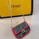 Brown Red Casual Letters Chains Bags